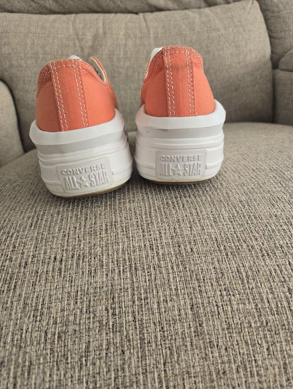 Converse Chuck Taylor All Star Move Platform Orange Sneakers - Picture 6 of 7